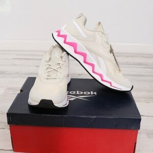 NEW Reebok ZIG Elusion Energy Shoes, Alabaster Pink/White, Juniors Size 6.5